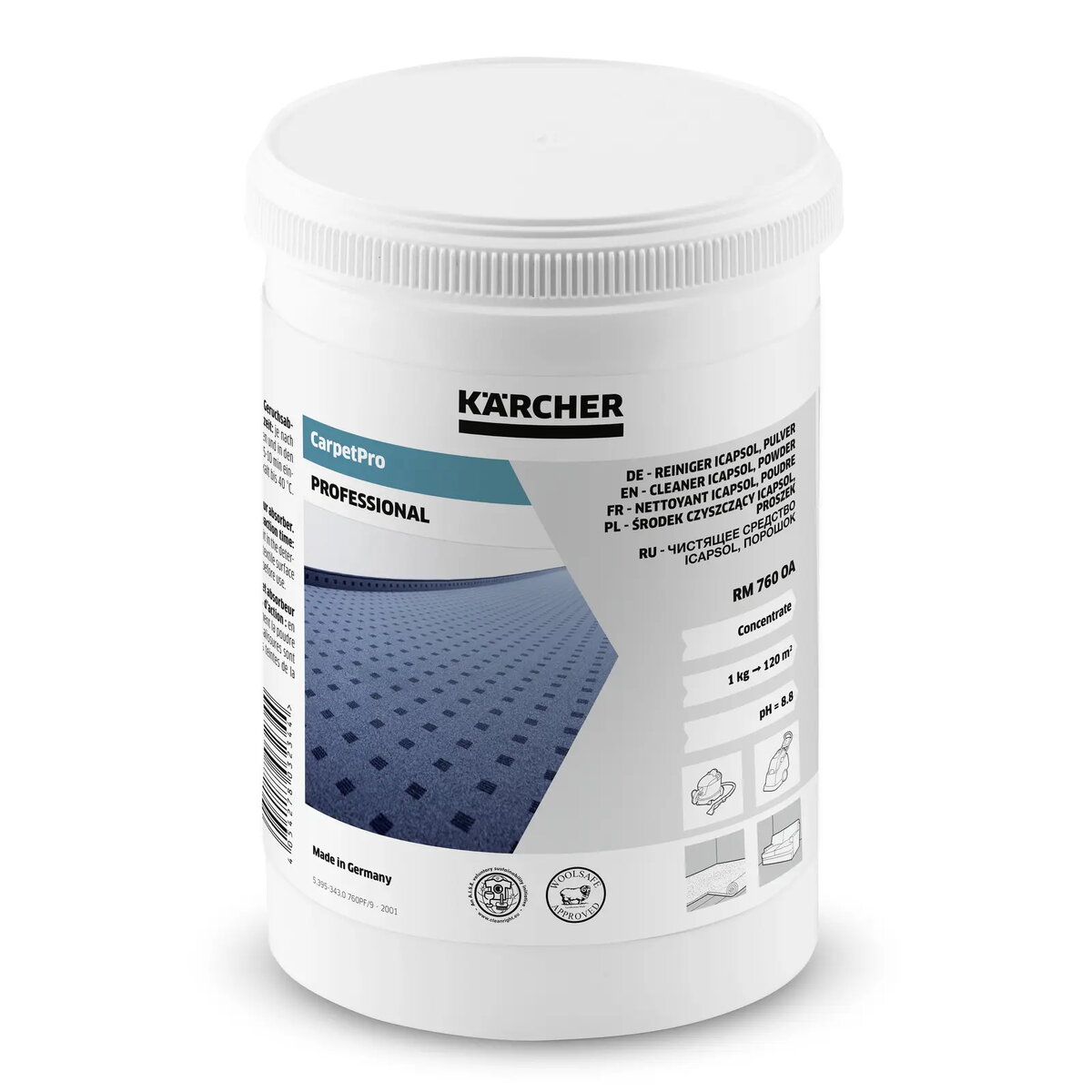 Pulverveida paklāju tīrīšanas līdzeklis Karcher CarpetPro