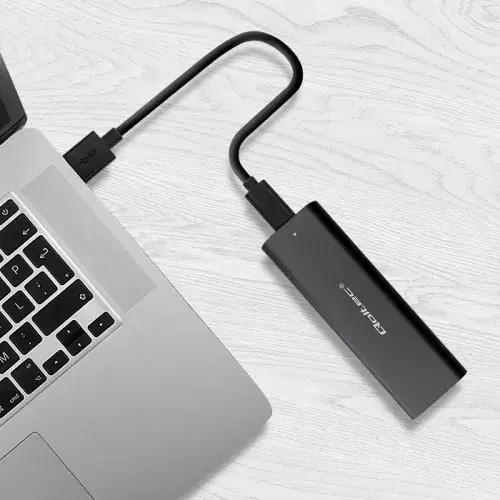 QOLTEC 50311 korpuss M.2 SATA ar USB Type-C Photo 4