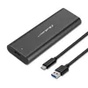 SSD korpuss QOLTEC 50312 melns M.2 SATA USB-C Photo 2