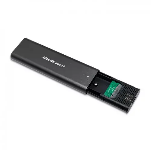 SSD korpuss QOLTEC 50312 melns M.2 SATA USB-C Photo 10