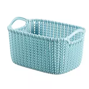 Storage basket Curver 3253923975017 Rectangular Knitwear Blue