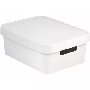 Storage box Curver Infinity Recycled 11 L 36×27×14 cm white with lid