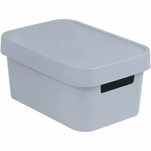 Storage box Curver Infinity Recycled 4.5L, 27×19×12 cm, grey