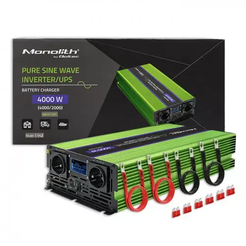 Car inverter Qoltec Monolith 4000 W Photo 3