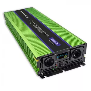Автомобильный инвертор Qoltec Monolith 6000 Вт Зеленый 12 В
