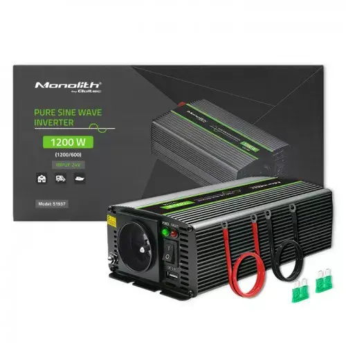 Car inverter Qoltec Monolith 1200 W Photo 3