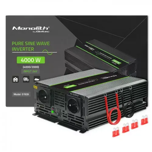 Автомобильный инвертор Qoltec Monolith 4000 Вт Photo 2