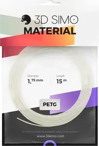 Filament 3Dsimo PETG Transparent by 3Dsimo — PETG transparent 1.75 mm spool