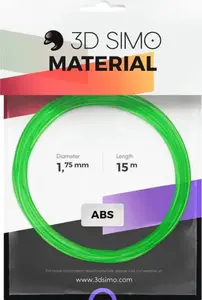 Filaments 3Dsimo ABS caurspīdīgs zaļš, violets un dzeltenais – 3Dsimo ABS Transparent
