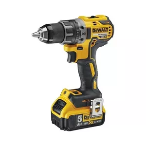 Шуруповёрт (пистолетная рукоять) DeWALT DCD791P2-QW, патрон 13 мм, дерево 40 мм, сталь 13 мм, 18 В 5 А·ч, 2 аккумулятора