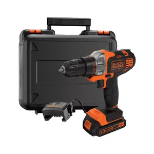 Многофункциональный осциллирующий инструмент Black & Decker MT218K-QW — 18V Li-Ion, 800–8 500 OPM, 1,46 кг, черно-оранжевый