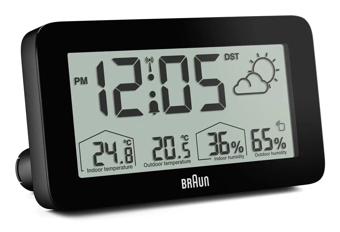 Braun BC13BP-DCF digitālais radio vadāmais laikapstākļu