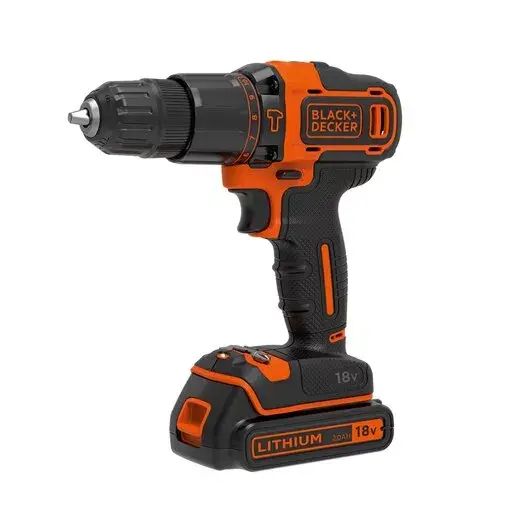 Дрель пистолетного типа Black & Decker BDCHD18K1B2-QW Photo 2
