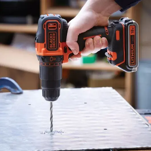 Дрель пистолетного типа Black & Decker BDCHD18K1B2-QW Photo 4