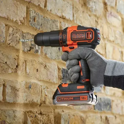 Дрель пистолетного типа Black & Decker BDCHD18K1B2-QW Photo 8