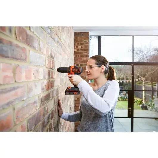Дрель пистолетного типа Black & Decker BDCHD18K1B2-QW Photo 10