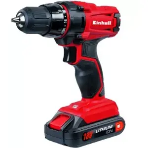 Дрель-шуруповерт Einhell TC-CD 18-2 Li, безключевой патрон, 1.5 Ач