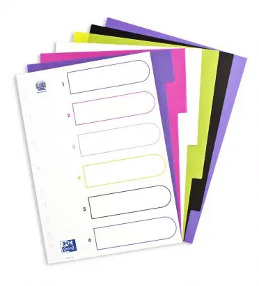 Divider Elba Oxford 400005445 — A4 PP, 6 pcs Photo 2