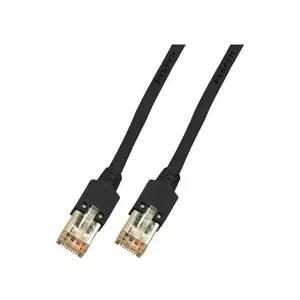 Tīkla kabelis Draka K8072.0 Cat5e F/UTP (FTP) 0,5 m, RJ-45—RJ-45, zelta pārklājuma kontakti, melns