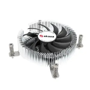 Akasa AK-CC6610EP01 procesora gaisa dzesētājs ar 7.5 cm ventilatoru 600-3000 apgr./min 12V melnā un sudraba krāsā