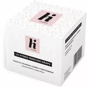 Gel foil remover wraps HI HYBRID (50 pcs) for soaking off nail polish gel