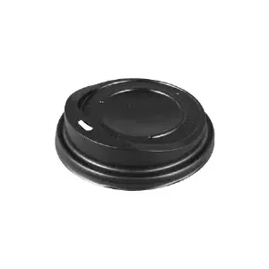 Disposable cup lids Starpakas D90 Black, 100 pcs