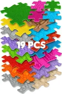 Ortopēdisks sensorais grīdas paklājs komplekts ASKATO XXL 19 elementi MFK-025-1