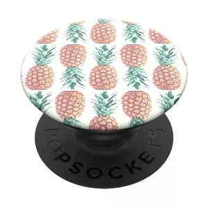 Pasīvais turētājs PopSockets Ananāsu raksts Mobilais telefons Brūns Zaļš Balts