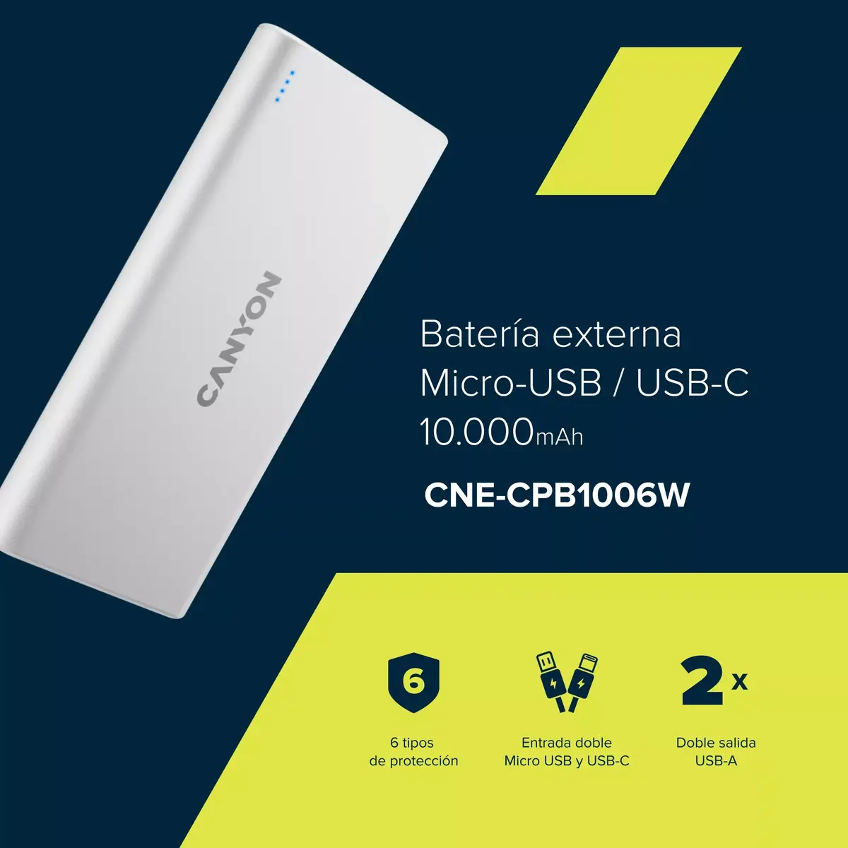 Portable Charger Canyon PB-106 CNE-CPB1006W Photo 5
