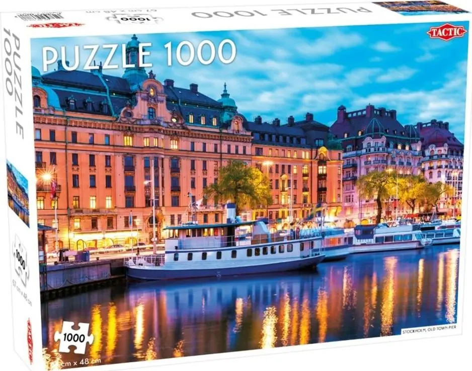 Tactic 56678 Stockholm Old Town Puzzle 1000 Pieces Photo 2