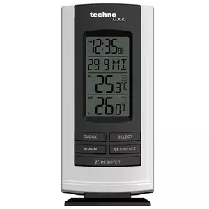 Weather station TechnoLine WS 9180 — indoor/outdoor thermometer, trend display, AA battery, 58×75×163 mm
