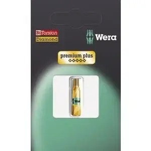 Wera Torx bit T15 867/1 BDC SB SiS, alloyed tool steel, diamond coated, 6.3 mm shank, 1 pc