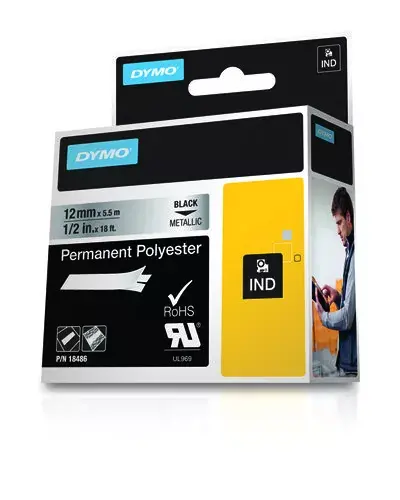 Etiķešu lente DYMO IND Permanent Polyester 18486 Photo 2