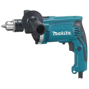 Электрическая дрель Makita HP1630K — 710 Вт, патрон ключевой 1.5–13 мм, 3200 об/мин, ударный режим, 2.1 кг