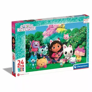 Пазл Clementoni Supercolor Gabby's Dollhouse 24 шт., 620×420 мм, для детей 3–5 лет