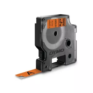 Label Maker Tape DYMO D1 Durable Black on Orange 12mm