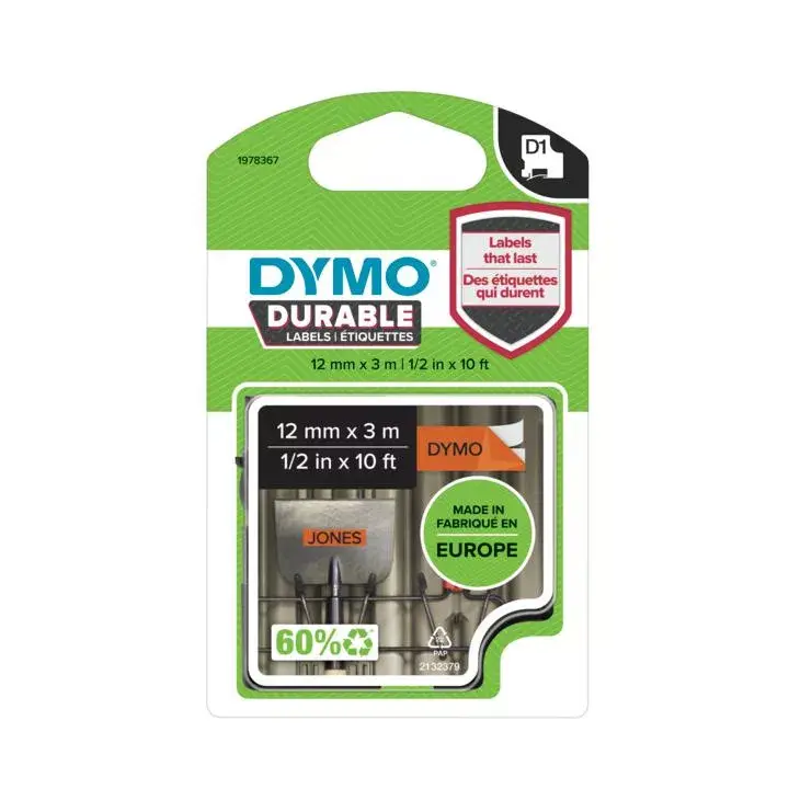 Marķējuma lente DYMO D1 Durable 12mm Photo 2
