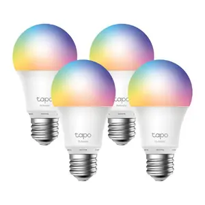 Smart Wi‑Fi Light Bulb TP‑LINK Tapo L530E, Multicolor, E27, 8.7W, 220–240V — 4-pack