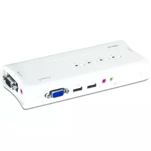 KVM Switch Trendnet TK-409K USB VGA 2048x1536 1.6m Wired Blue