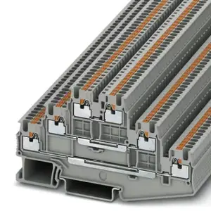 Трехуровневая клемма Phoenix Contact PT 1.5/S-3L, 500В, серая