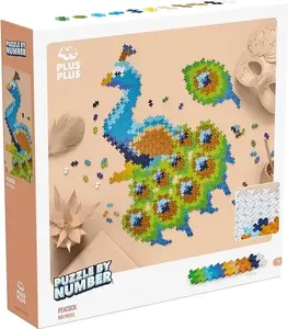 Saliekamais puzlis Puzzle by Number, plus plus Pūķa/Paipala — Paviljons 800 detaļas, modelis 3931