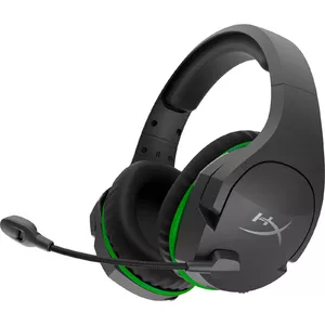Bezvadu spēļu austiņas HyperX CloudX Stinger Core priekš Xbox — supraaurālas, 20–20000 Hz, 275 g, melni/zaļas