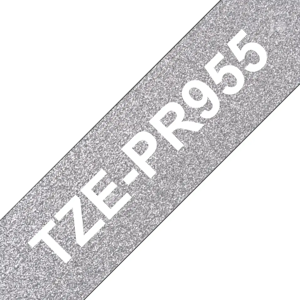 Brother TZE-PR955 uzlīmju lente laminēta balts