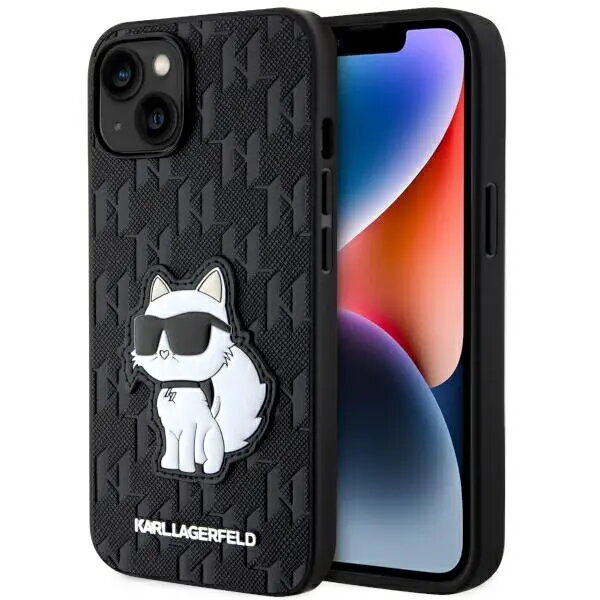 IPhone maciņš Karl Lagerfeld KLHCP14SSAKHPCK Black