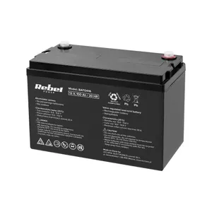 Gel battery Rebel 12V 100Ah — 12 volts, 100 Ah, maintenance-free gel cell