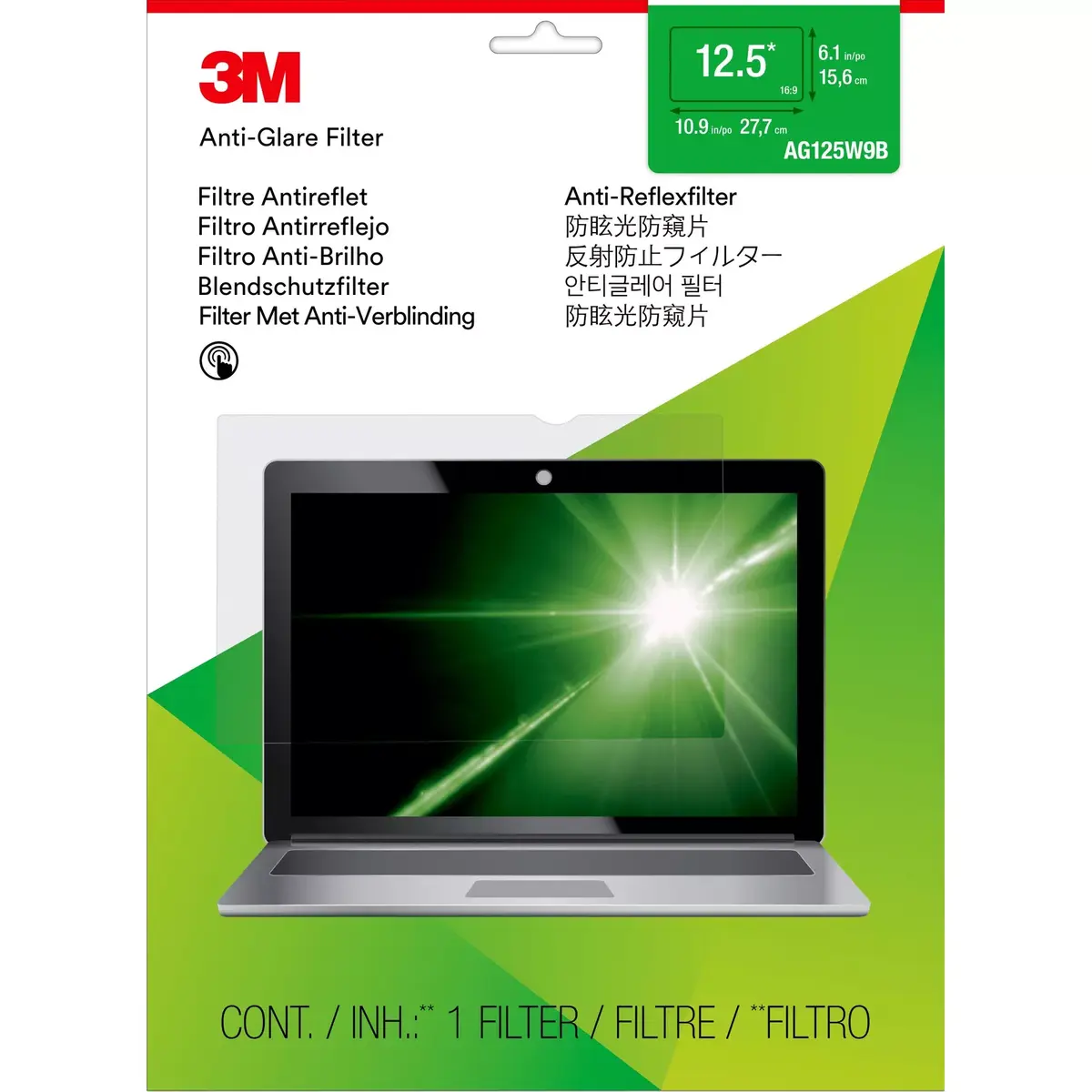 Anti-Glare Filter 3M 12.5" Widescreen Laptop Photo 2