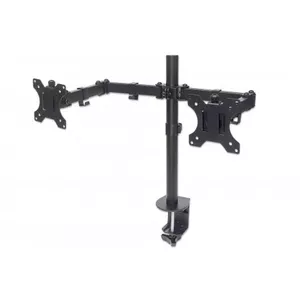 Desk Mount Manhattan 461528 Dual Screen 10-27" Black