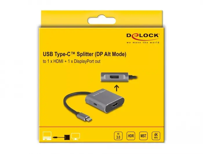 DeLOCK USB Type-C Splitter DP Alt Mode Photo 2