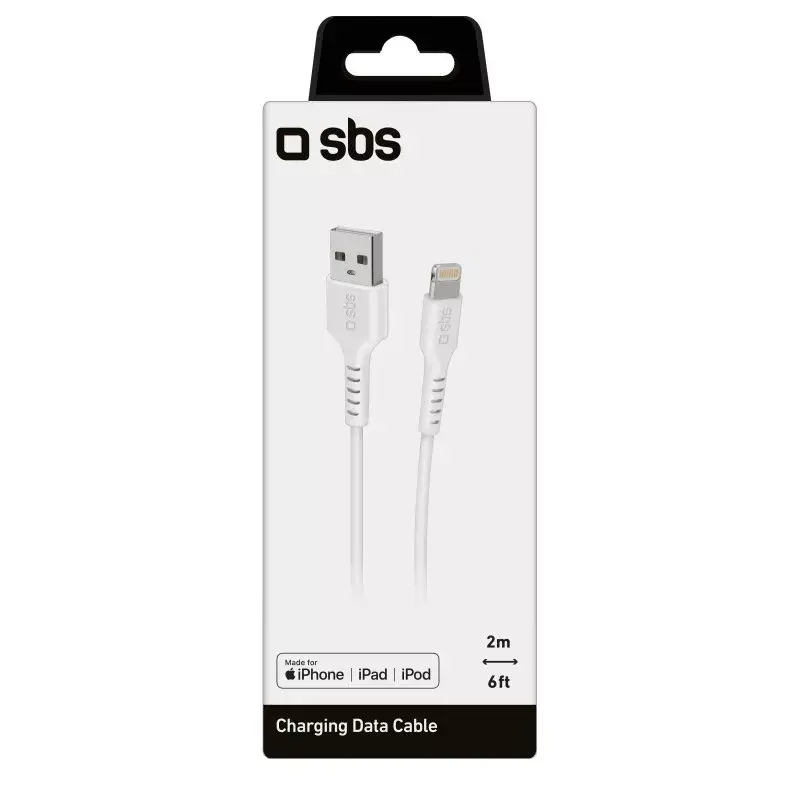 Lightning Cable SBS TECABLEUSBIP5289W Photo 2