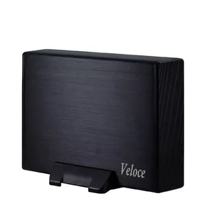 External Hard Drive Enclosure Inter-Tech Veloce GD-35612 Black